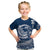 Polynesian Plumeria Kid T Shirt Ride The Waves - Navy Blue LT7 Navy Blue - Polynesian Pride