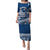 Polynesian Plumeria Puletasi Ride The Waves - Navy Blue LT7 Long Dress Navy Blue - Polynesian Pride