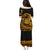 Polynesian Plumeria Puletasi Ride The Waves - Orange LT7 - Polynesian Pride