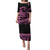 Polynesian Plumeria Puletasi Ride The Waves - Pink LT7 Long Dress Pink - Polynesian Pride
