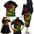 Hawaii Family Matching Outfits Polynesian Plumeria Off Shoulder Long Sleeve Dress And Shirt Family Set Clothes Ride The Waves - Reggae LT7
