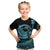 Polynesian Plumeria Kid T Shirt Ride The Waves - Turquoise LT7 Turquoise - Polynesian Pride