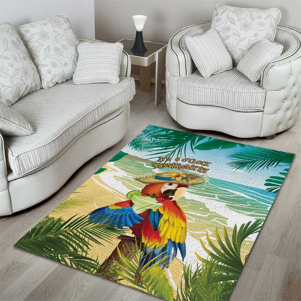 Aloha Hawaii It's 5 o'clock Somewhere Area Rug - Polynesian Pride
