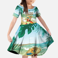 Aloha Hawaii It's 5 o'clock Somewhere Family Matching Mermaid Dress and Hawaiian Shirt - Polynesian Pride