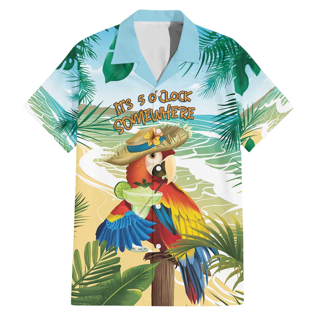 Aloha Hawaii It's 5 o'clock Somewhere Family Matching Mermaid Dress and Hawaiian Shirt - Polynesian Pride