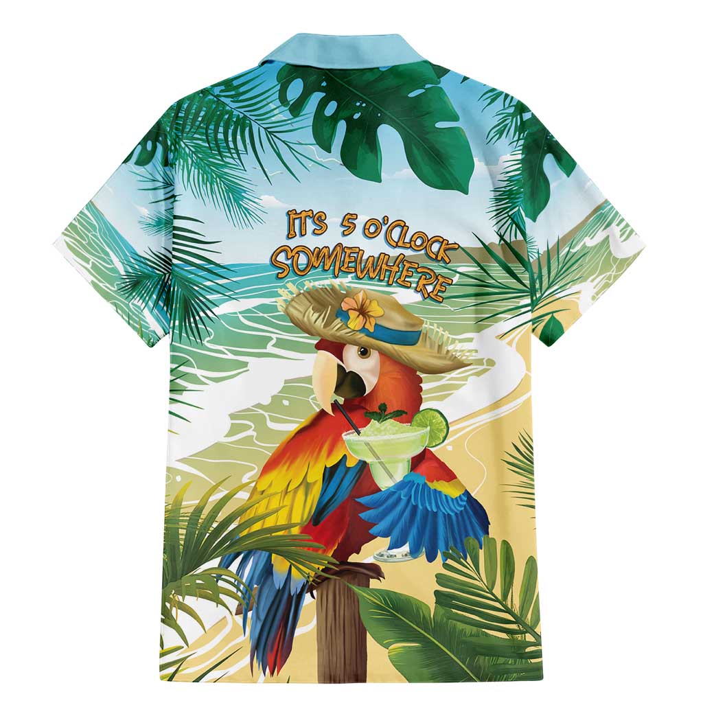 Aloha Hawaii It's 5 o'clock Somewhere Family Matching Mermaid Dress and Hawaiian Shirt - Polynesian Pride