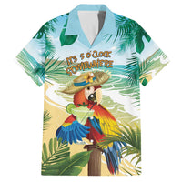 Aloha Hawaii It's 5 o'clock Somewhere Family Matching Off The Shoulder Long Sleeve Dress and Hawaiian Shirt - Polynesian Pride