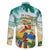 Aloha Hawaii It's 5 o'clock Somewhere Family Matching Off The Shoulder Long Sleeve Dress and Hawaiian Shirt - Polynesian Pride