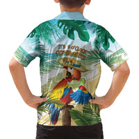 Aloha Hawaii It's 5 o'clock Somewhere Family Matching Off Shoulder Maxi Dress and Hawaiian Shirt - Polynesian Pride