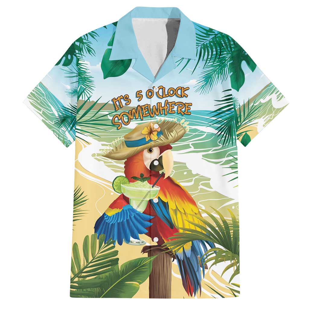 Aloha Hawaii It's 5 o'clock Somewhere Family Matching Tank Maxi Dress and Hawaiian Shirt - Polynesian Pride