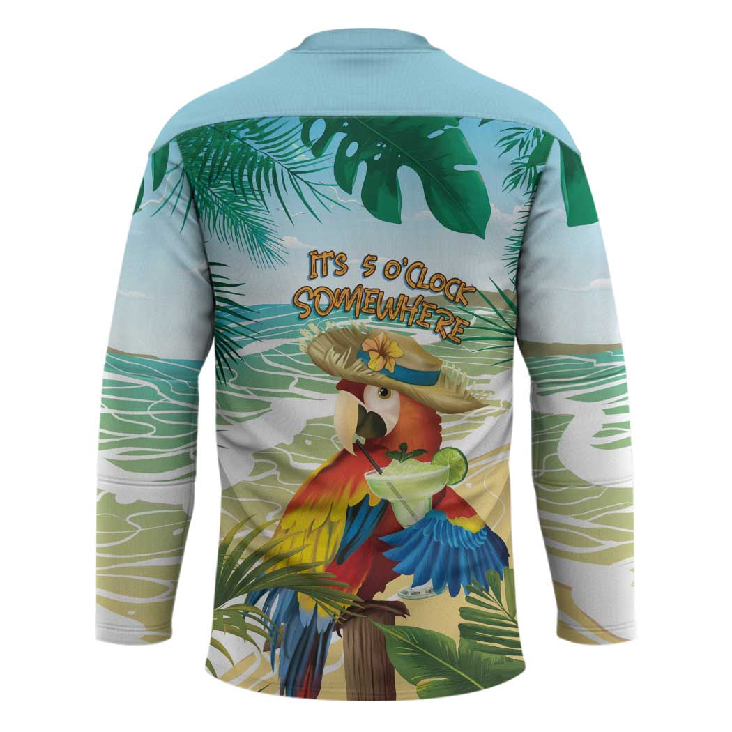Aloha Hawaii It's 5 o'clock Somewhere Hockey Jersey - Polynesian Pride