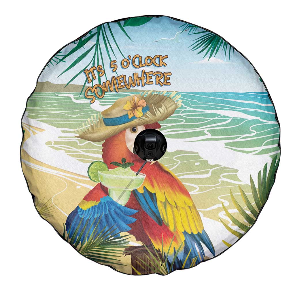 Aloha Hawaii It's 5 o'clock Somewhere Spare Tire Cover - Polynesian Pride