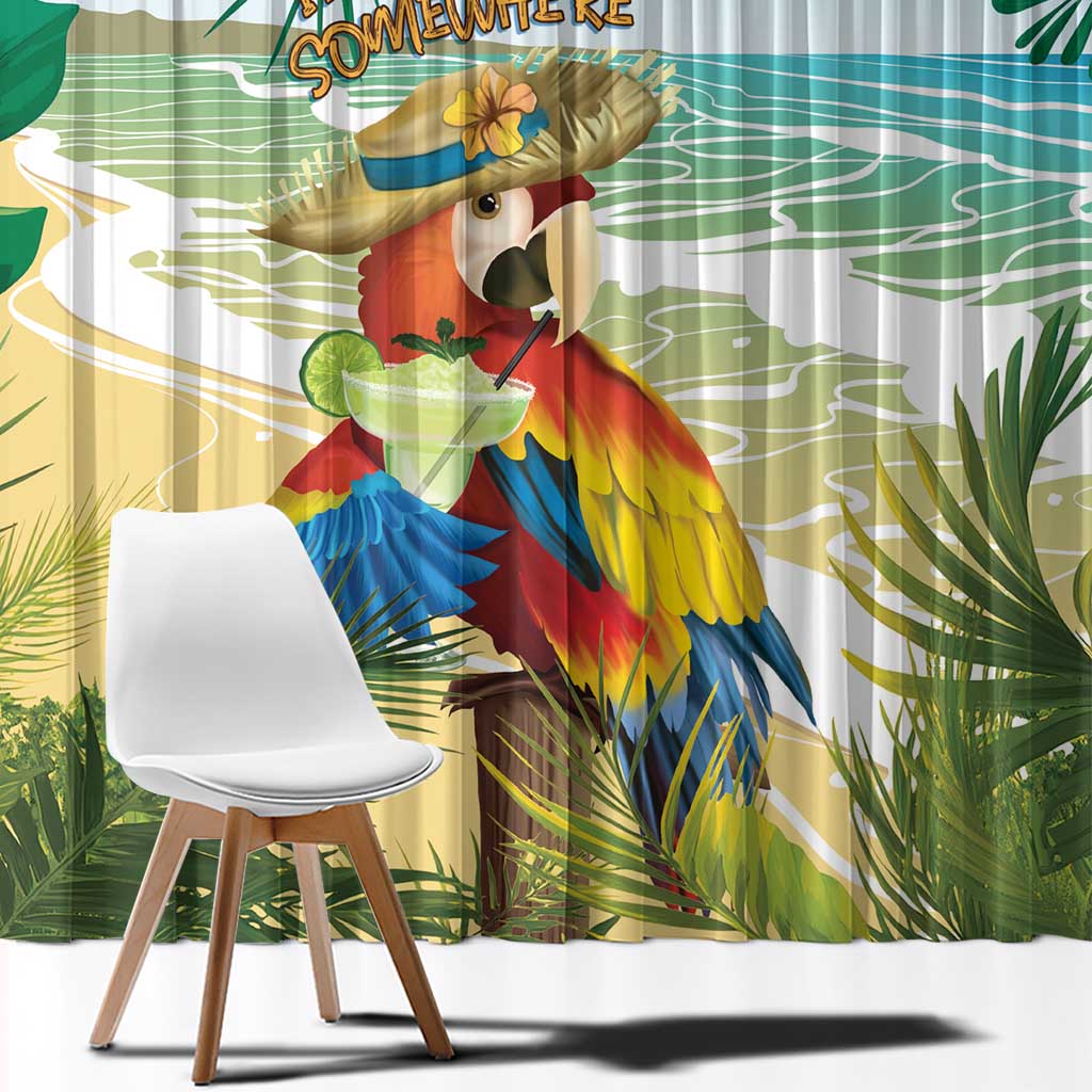 Aloha Hawaii It's 5 o'clock Somewhere Window Curtain - Polynesian Pride
