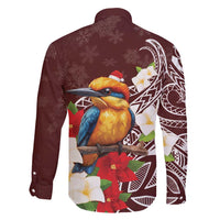 Felis Pasgua Guam Family Matching Puletasi and Hawaiian Shirt Christmas Sihek Kingfisher with Guasali LT7 - Polynesian Pride