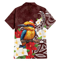 Felis Pasgua Guam Family Matching Summer Maxi Dress and Hawaiian Shirt Christmas Sihek Kingfisher with Guasali LT7 - Polynesian Pride