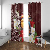 Felis Pasgua Guam Window Curtain Christmas Sihek Kingfisher with Guasali