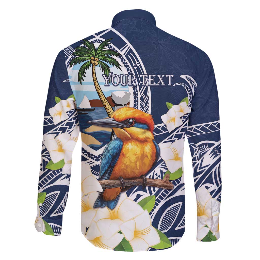 Hafa Adai Guam Family Matching Mermaid Dress and Hawaiian Shirt Sihek Guam Kingfisher with Guasali LT7 - Polynesian Pride