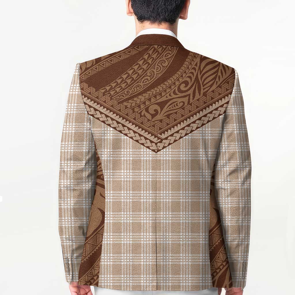 Aloha Hawaii Cowboys Paniolo Blazer Beige Palaka - Polynesian Pride
