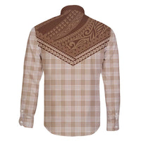 Aloha Hawaii Cowboys Paniolo Family Matching Puletasi and Hawaiian Shirt Beige Palaka LT7 - Polynesian Pride