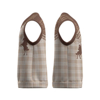 Aloha Hawaii Cowboys Paniolo Christmas Knitted V-Neck Vest Beige Palaka - Polynesian Pride
