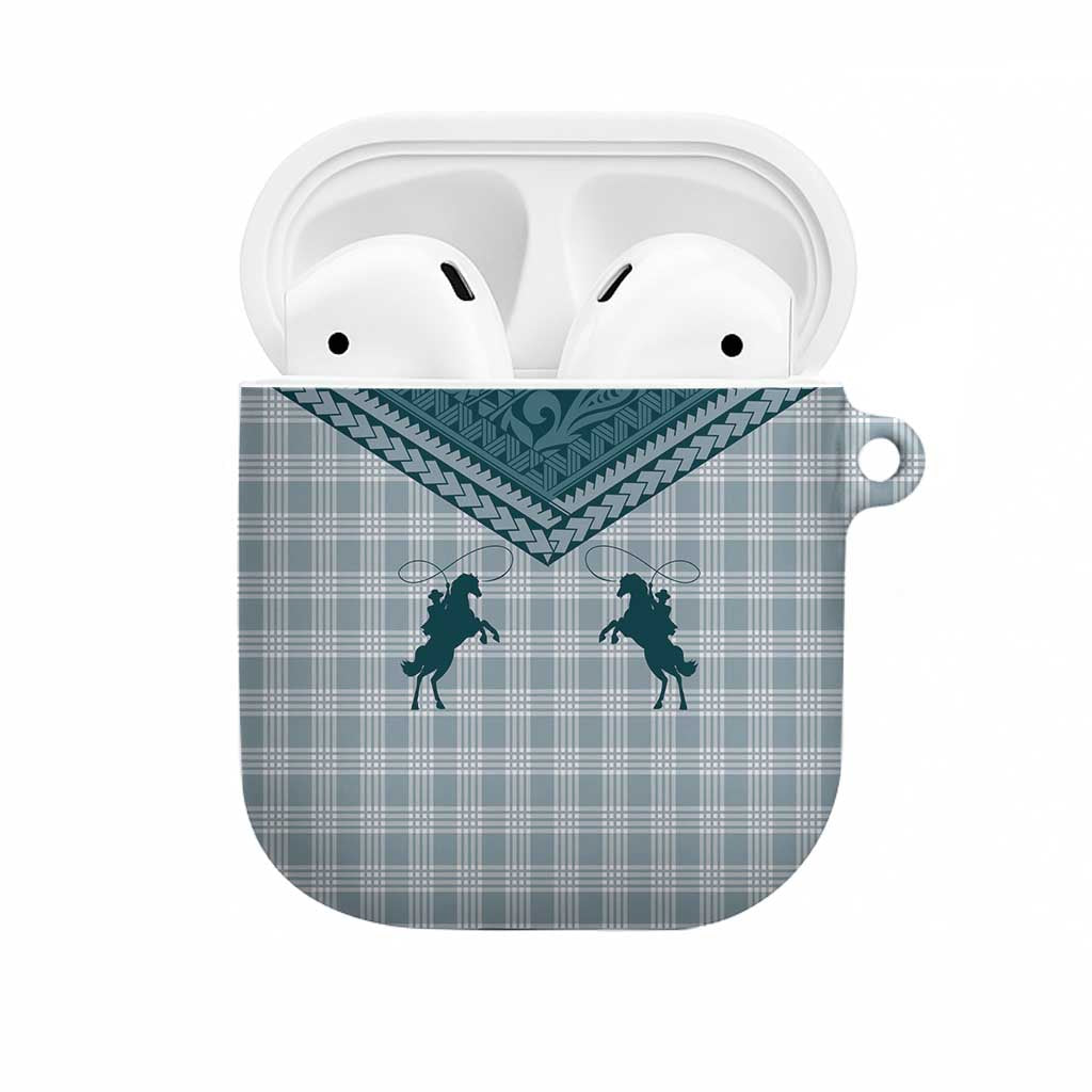 Aloha Hawaii Cowboys Paniolo AirPods Case Teal Palaka - Polynesian Pride