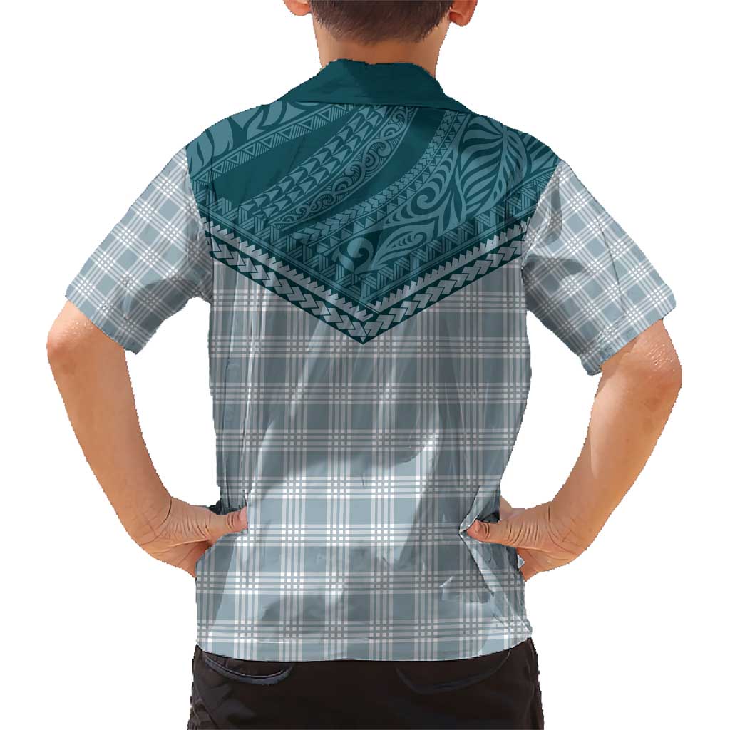 Aloha Hawaii Cowboys Paniolo Hawaiian Shirt Teal Palaka - Polynesian Pride