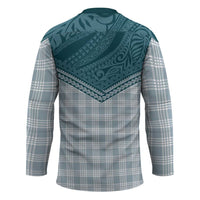 Aloha Hawaii Cowboys Paniolo Hockey Jersey Teal Palaka - Polynesian Pride