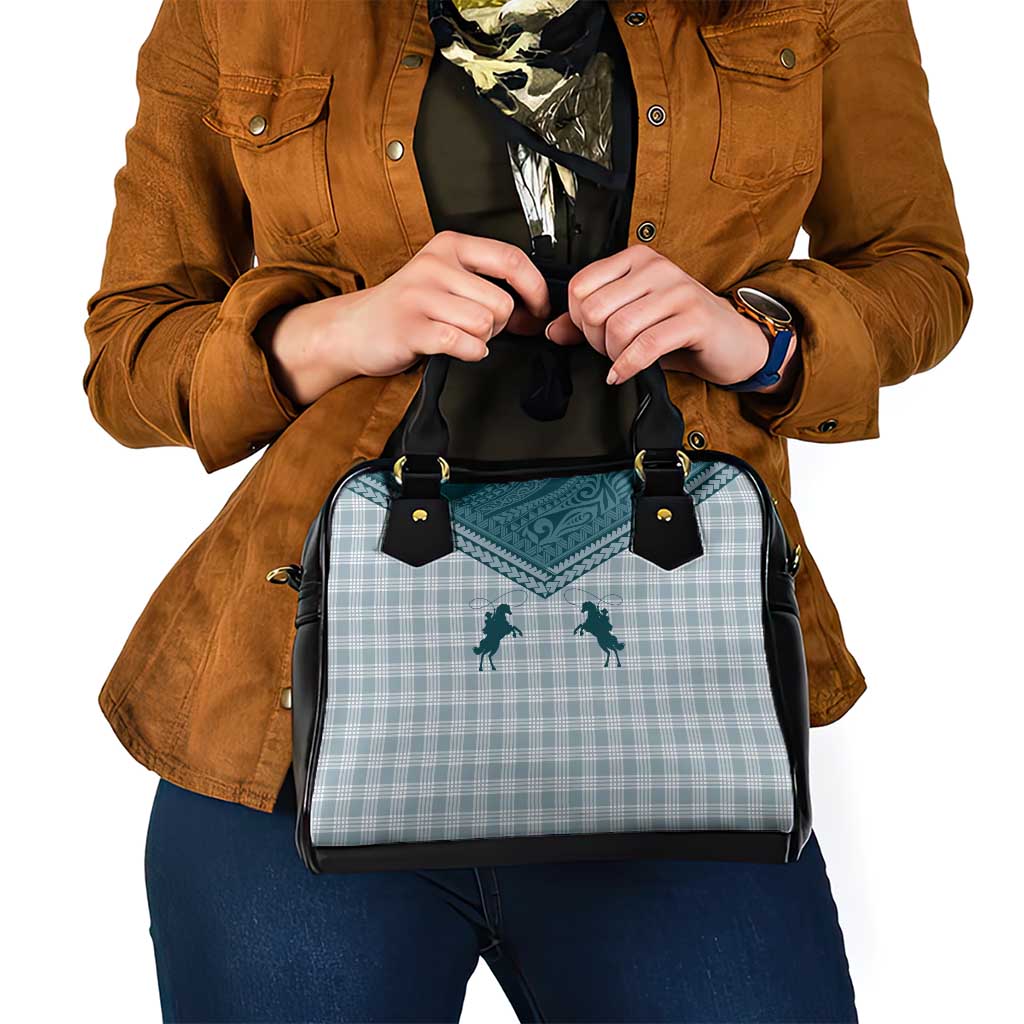 Aloha Hawaii Cowboys Paniolo Shoulder Handbag Teal Palaka - Polynesian Pride