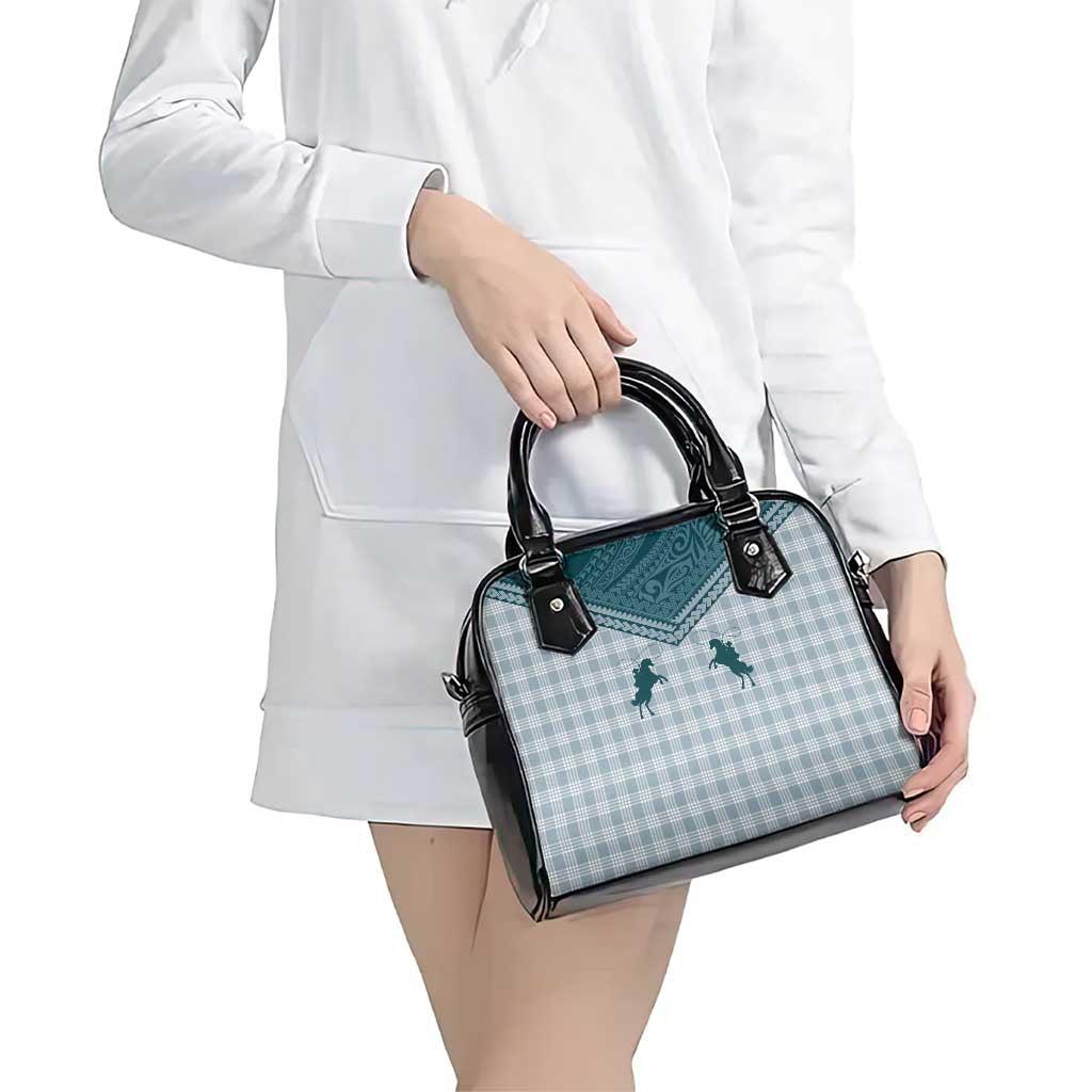 Aloha Hawaii Cowboys Paniolo Shoulder Handbag Teal Palaka - Polynesian Pride