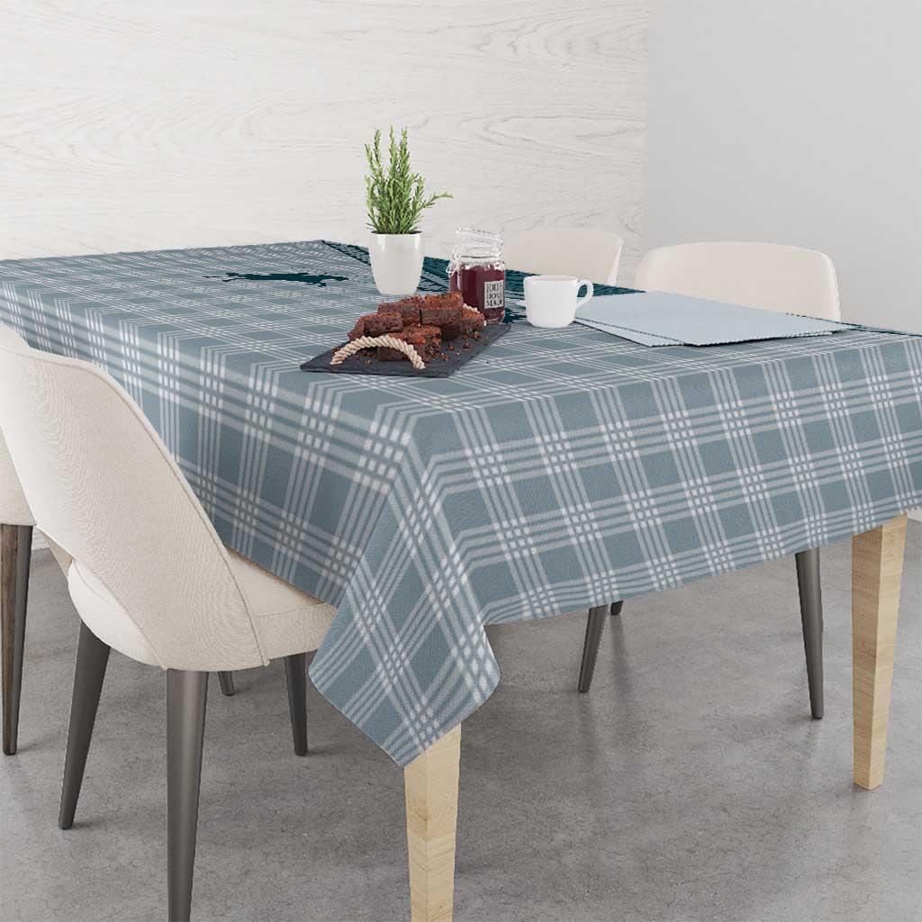 Aloha Hawaii Cowboys Paniolo Tablecloth Teal Palaka - Polynesian Pride