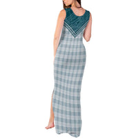Aloha Hawaii Cowboys Paniolo Tank Maxi Dress Teal Palaka LT7 - Polynesian Pride