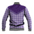 Aloha Hawaii Cowboys Paniolo Baseball Jacket Violet Palaka - Polynesian Pride