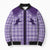 Aloha Hawaii Cowboys Paniolo Bomber Puffer Jacket Violet Palaka - Polynesian Pride