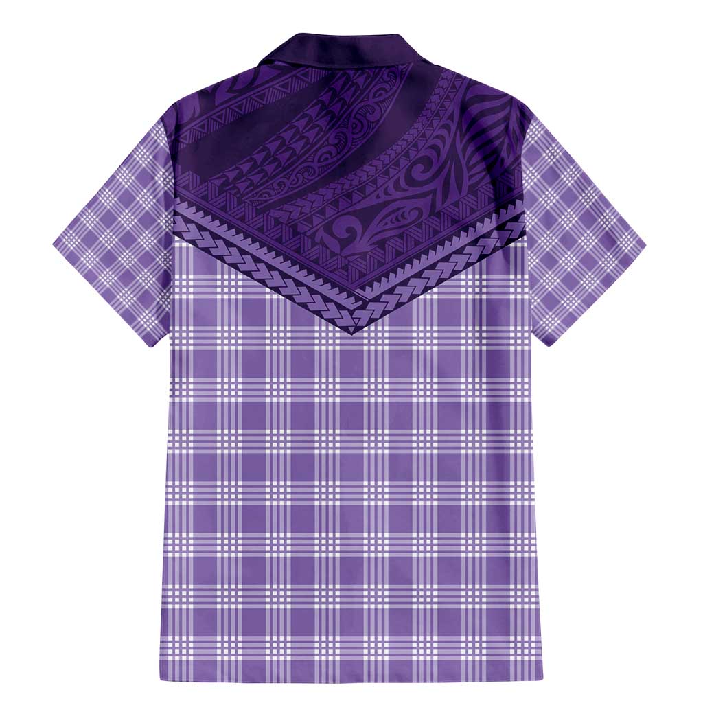 Aloha Hawaii Cowboys Paniolo Family Matching Mermaid Dress and Hawaiian Shirt Violet Palaka LT7 - Polynesian Pride