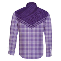 Aloha Hawaii Cowboys Paniolo Family Matching Puletasi and Hawaiian Shirt Violet Palaka LT7 - Polynesian Pride