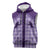 Aloha Hawaii Cowboys Paniolo Sleeveless Hoodie Violet Palaka - Polynesian Pride
