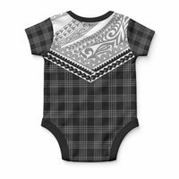 Aloha Hawaii Cowboys Paniolo Baby Onesie Black Palaka