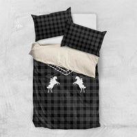 Aloha Hawaii Cowboys Paniolo Bedding Set Black Palaka - Polynesian Pride