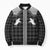 Aloha Hawaii Cowboys Paniolo Bomber Puffer Jacket Black Palaka - Polynesian Pride