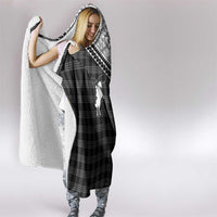 Aloha Hawaii Cowboys Paniolo Hooded Blanket Black Palaka - Polynesian Pride