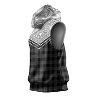 Aloha Hawaii Cowboys Paniolo Sleeveless Hoodie Black Palaka - Polynesian Pride