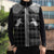 Aloha Hawaii Cowboys Paniolo Sleeveless Puffer Jacket Black Palaka - Polynesian Pride