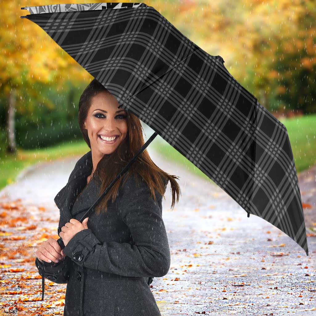 Aloha Hawaii Cowboys Paniolo Umbrella Black Palaka - Polynesian Pride