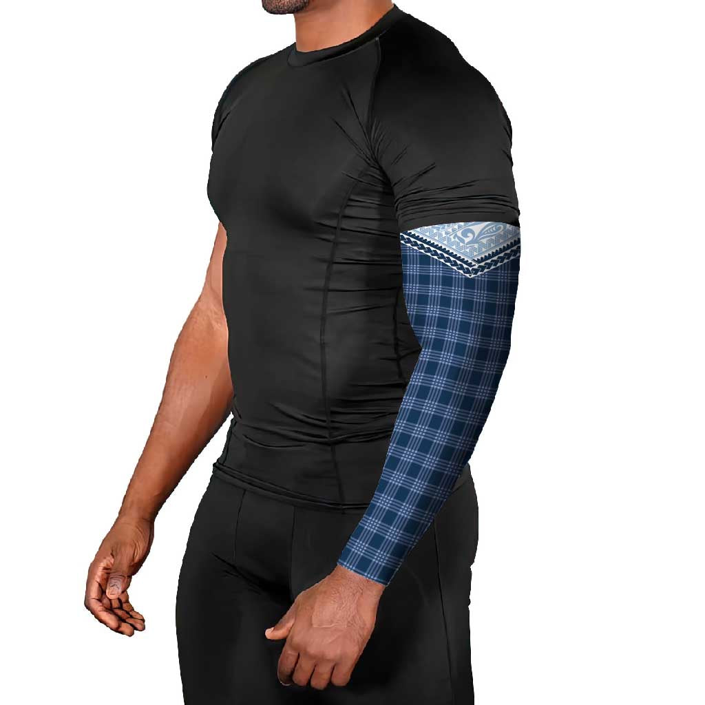 Aloha Hawaii Cowboys Paniolo Arm Sleeves Navy Blue Palaka - Polynesian Pride