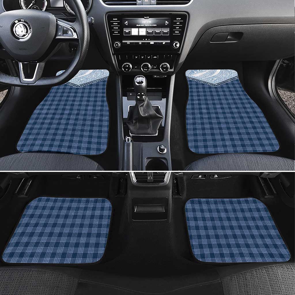 Aloha Hawaii Cowboys Paniolo Car Mats Navy Blue Palaka - Polynesian Pride