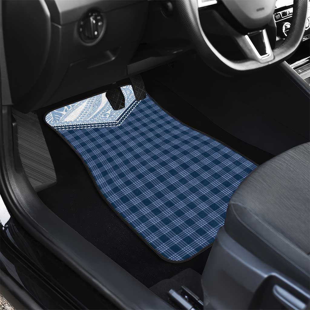Aloha Hawaii Cowboys Paniolo Car Mats Navy Blue Palaka - Polynesian Pride