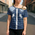 Aloha Hawaii Cowboys Paniolo Cross Shoulder Shirt Navy Blue Palaka - Polynesian Pride