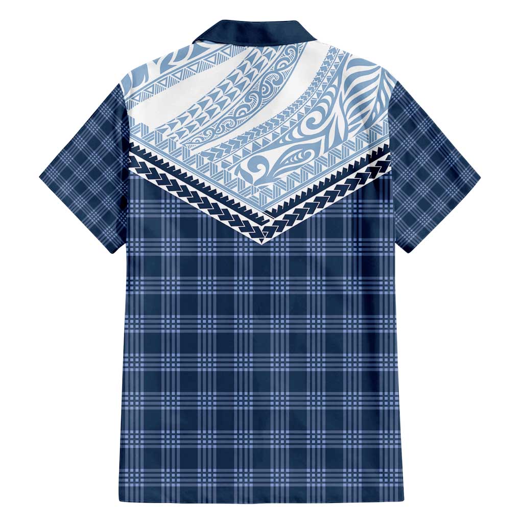 Aloha Hawaii Cowboys Paniolo Family Matching Summer Maxi Dress and Hawaiian Shirt Navy Blue Palaka LT7 - Polynesian Pride