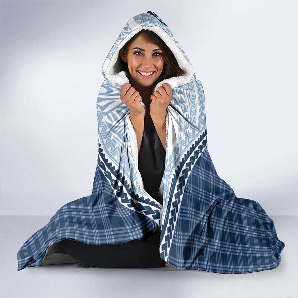 Aloha Hawaii Cowboys Paniolo Hooded Blanket Navy Blue Palaka - Polynesian Pride
