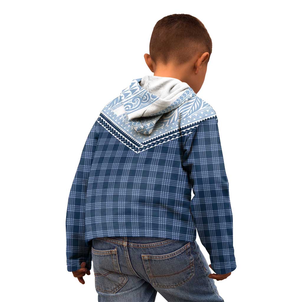 Aloha Hawaii Cowboys Paniolo Kid Hoodie Navy Blue Palaka - Polynesian Pride